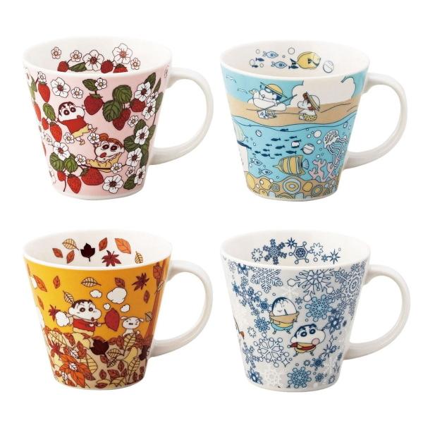 クレヨンしんちゃん　クレヨンスタイルマグカップ　3点セット クレヨンしんちゃん クレヨンスタイルマグカップ 3点セット 食器