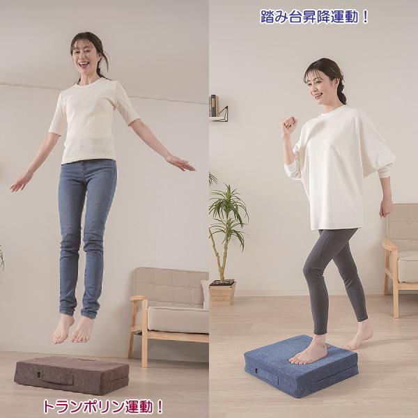 体幹ぴょんぴょん ホップステッパースリム ブラウン 幅44×奥行40×高さ