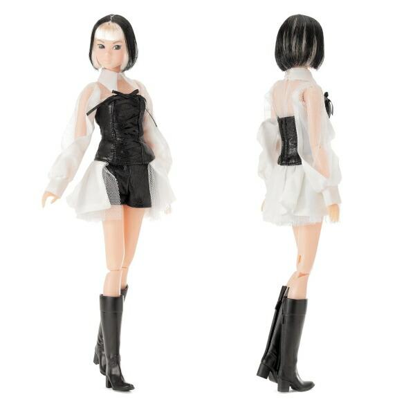【即納】momoko DOLL GIRL POP blue star B&W Ver. 222063 セキグチ 人形 フィギュア コレクション モモコ MOMOKO ホワイト ブラック モード 人形_2
