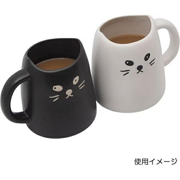 サンアート 黒ねこと白ねこのペアマグ 陶磁器製ティーカップセット