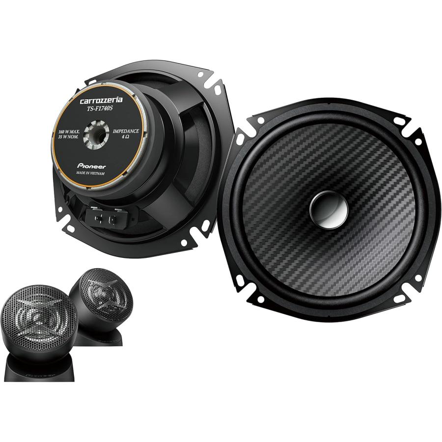 Pioneer 　パイオニア　TS-F1740S II スピーカー カロッツェリア パイオニア Pioneer TS-F1740S-2 17cm セパレート 2