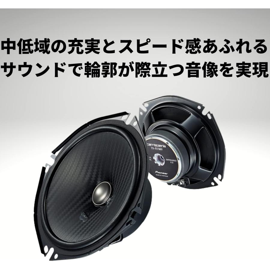 Pioneer 　パイオニア　TS-F1740S II スピーカー カロッツェリア パイオニア Pioneer TS-F1740S-2 17cm セパレート 2