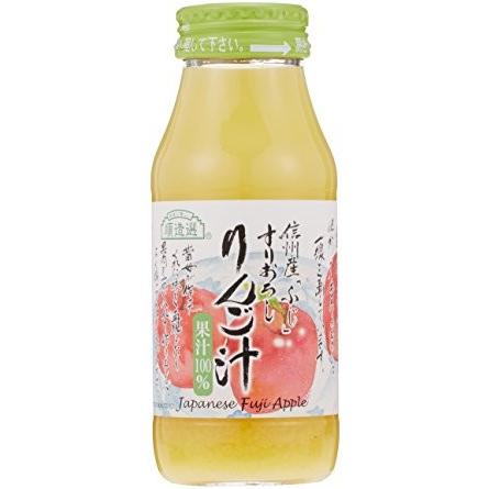 【送料込み】マルカイ 順造選 すりおろし りんご汁 瓶180ml×20本入｜dragon-markets