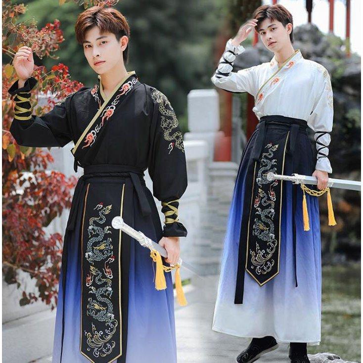 漢服 メンズ 男性用 コスチューム コスプレ 侠客カッコイイ中華服 古風