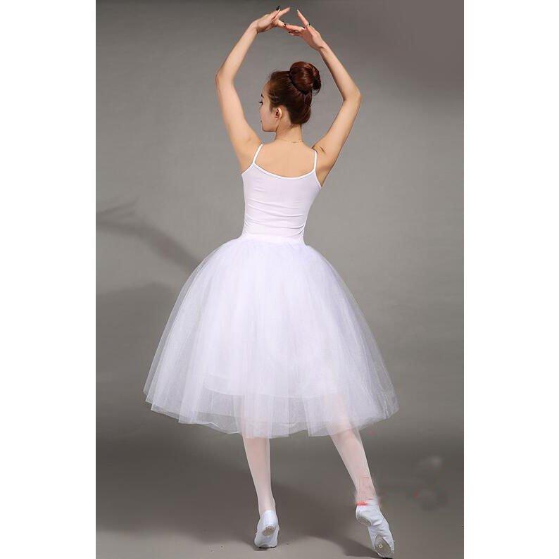 正規激安 大人バレエドレス ワンピース チュチュスカート レディース モダンドレス 白 ミモレ丈 エレガント 古典ダンス バレエ ワルツ ダンス 衣装 無地 Babylonrooftop Com Au