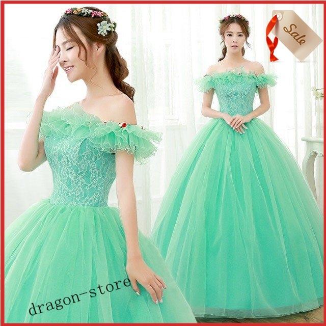 花嫁ドレス オフショルダー ウエディングドレス 編み上げタイプ 高級 結婚式 ドレス フレア ラインストーン 撮影 結婚式 ステージ 披露宴