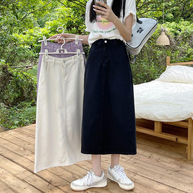 デニムスカート ロング マキシ丈スカート オシャレ デニムスカート 白 レディース ハイウエスト 体型カバー 夏春 普段着 バックスリット きれいめ Dragon Store Topena ドラゴンストア 通販 Yahoo ショッピング