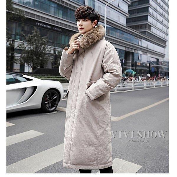 正規代理店 ダウンコート メンズ 防寒 防風 冬 フード付き ファー 無地 ロングコート ロング丈 ダウンジャケット メンズ ダウンコート ロングコート ロング丈 ダウンジャケット コート アウター