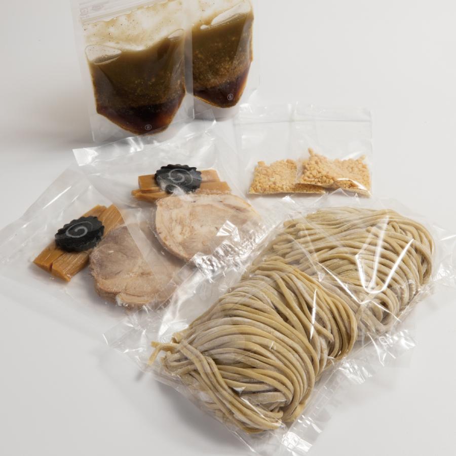 煮干しまぜそば【ドラニボ】 2食セット（麺、タレ、具材）【送料無料