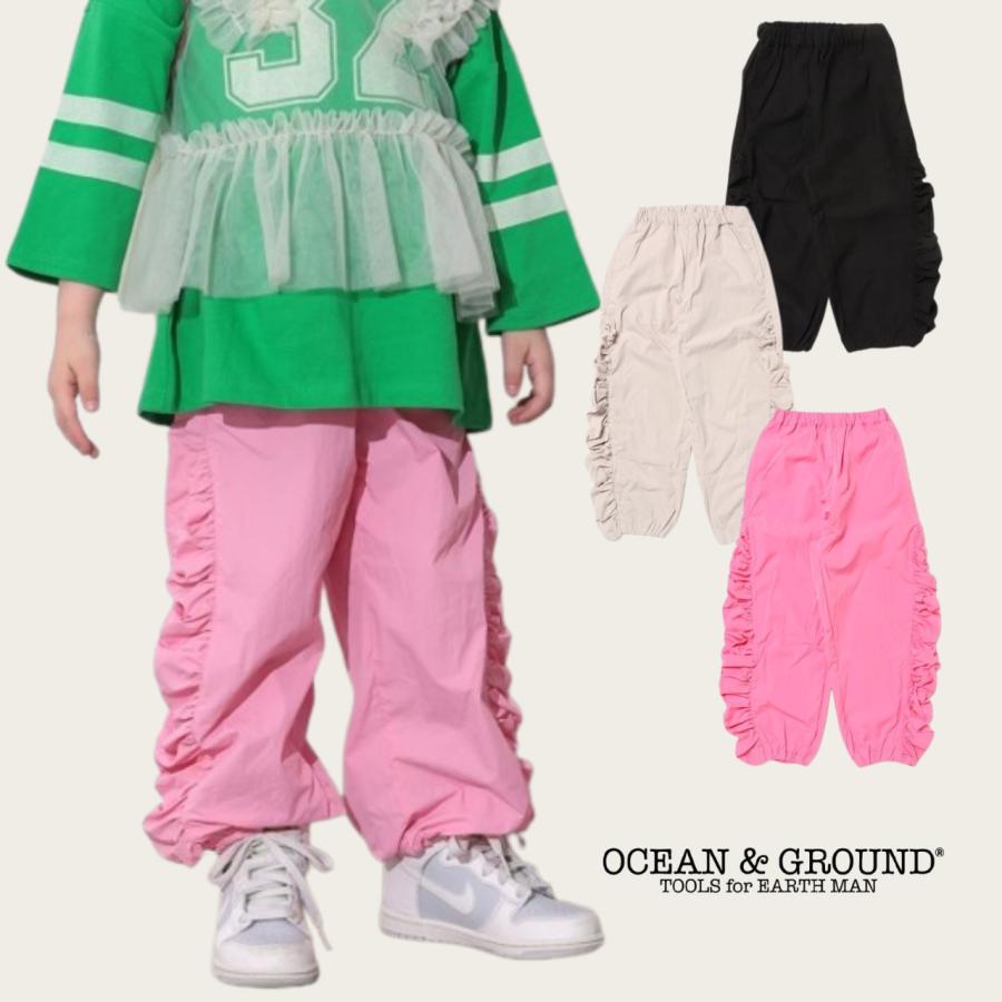 Ocean&Ground（オーシャンアンドグラウンド） 子供服 TNサイドギャザー
