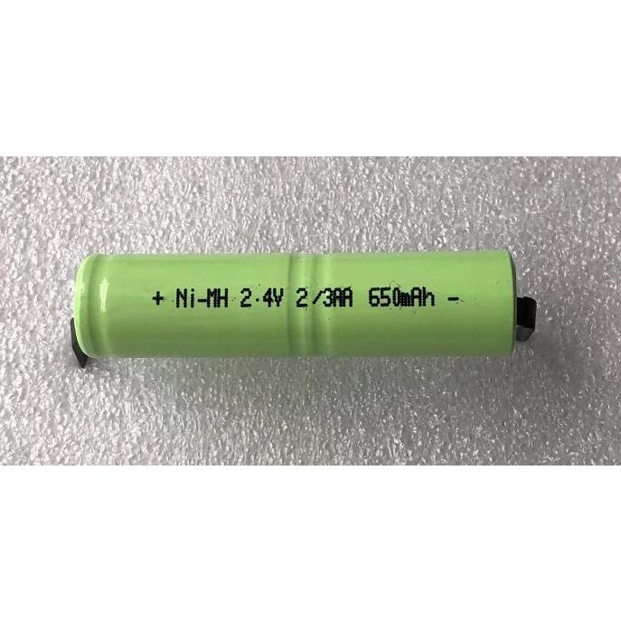 ニッケル水素電池　NiMH充電池　2.4V 2/3AAX2 650ｍAh 　電動歯ブラシ/電気髭剃りなど/駆動電池交換用【定形外発送対応】 |  | 02