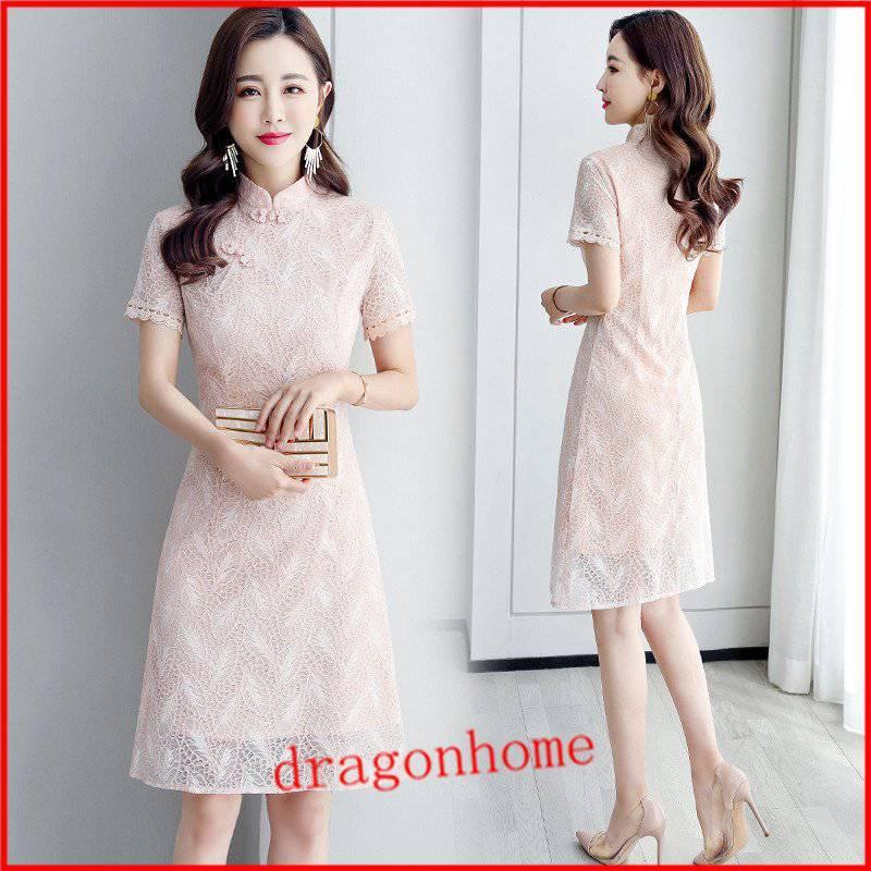 ファッション 22年最新春物 ワンピース レディース チャイナドレス チャイナ服 中華風 レース ひざ丈ワンピース ワンピース チャイナ風 膝丈ワンピース ミディアム 春夏コーデ Ihbtsigkp0 Www Vinniy Rinok Ru