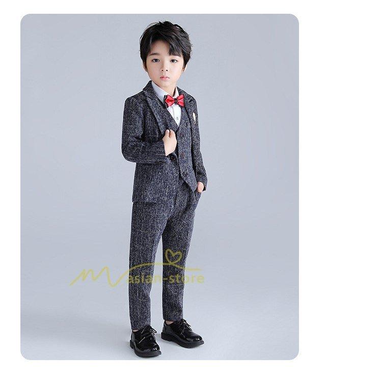 フォーマルスーツ 男の子 おしゃれ 子供服 キッズ 卒業式 入学式 卒園式 お受験 発表会 結婚式 5点セット フォーマル 七五三 長袖 パンツ お見舞い