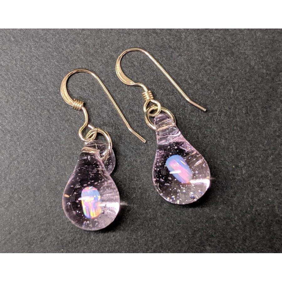 シンプルなオパールのクリアドロップピアス　イヤリング |  | 02