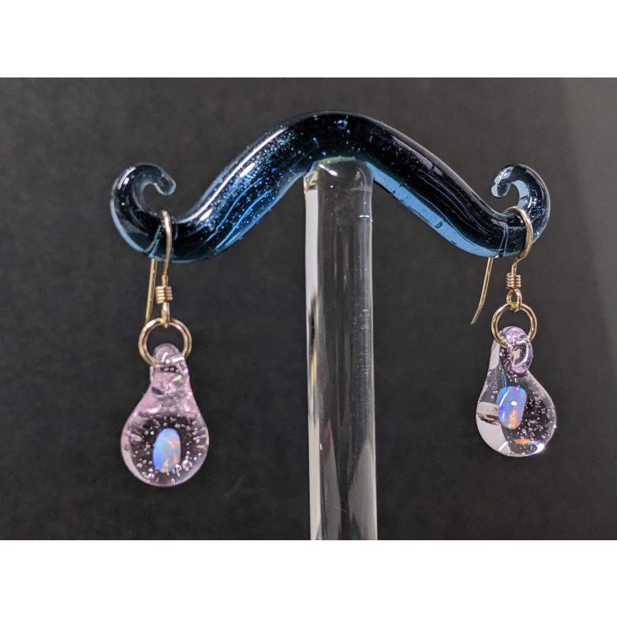 シンプルなオパールのクリアドロップピアス　イヤリング |  | 03