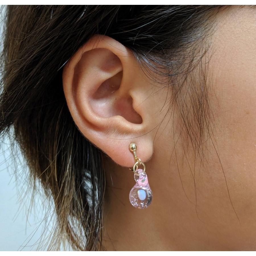 シンプルなオパールのクリアドロップピアス　イヤリング |  | 04