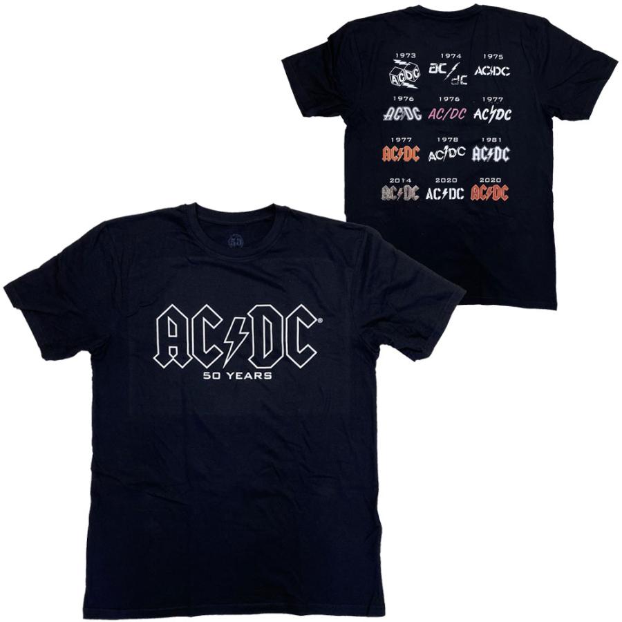 AC/DC・エーシーディーシー・50周年・LOGO HISTORY・Tシャツ ...