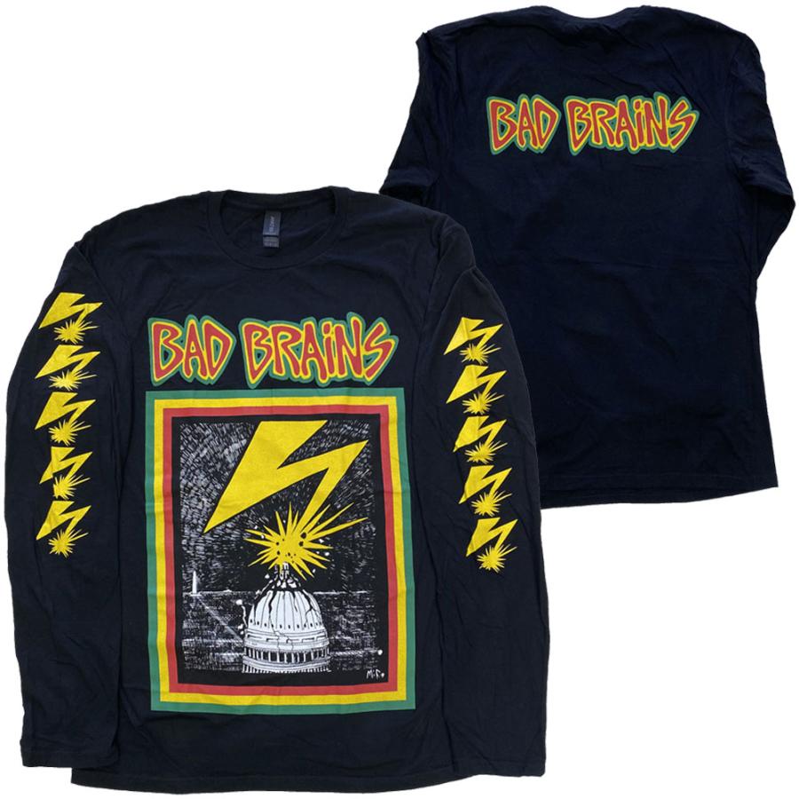 bad brains ロングスリーブTシャツ M 古着　バッドブレインズ bad brains ロングスリーブTシャツ M 古着 バッドブレインズ