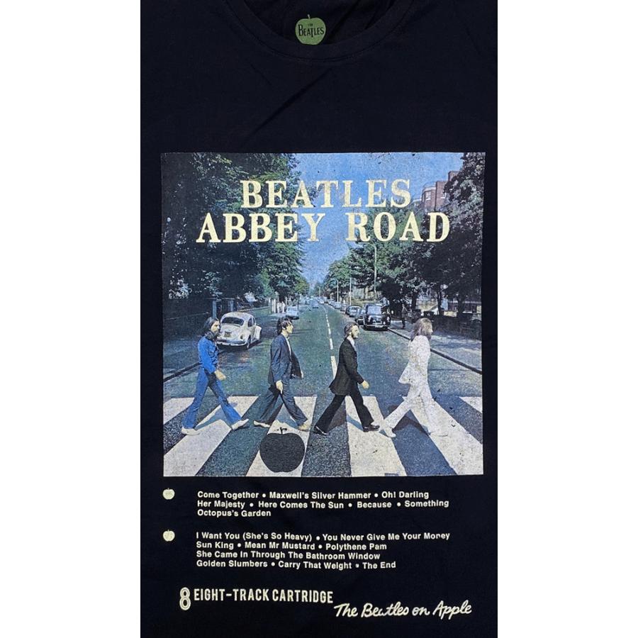 ビートルズ・THE BEATLES・ABBY ROAD 8TRACK・Tシャツ・オフィシャル
