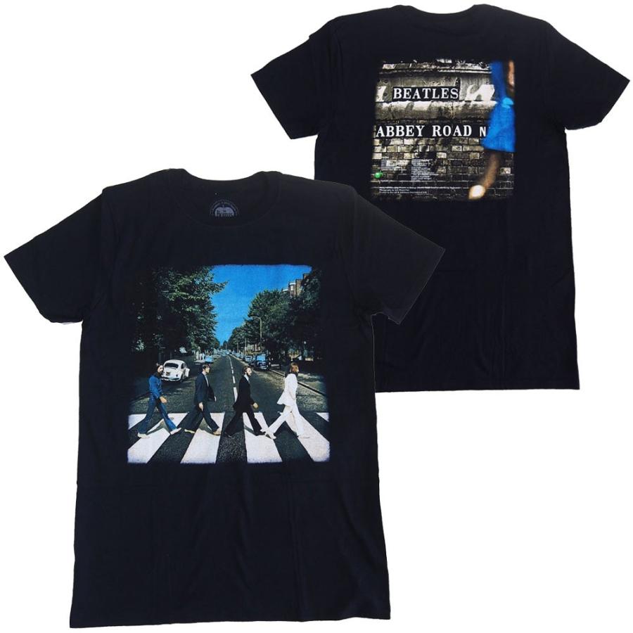 THE BEATLES・ ABBEY ROAD BLACK・Tシャツ・ビートルズ ・オフィシャル 