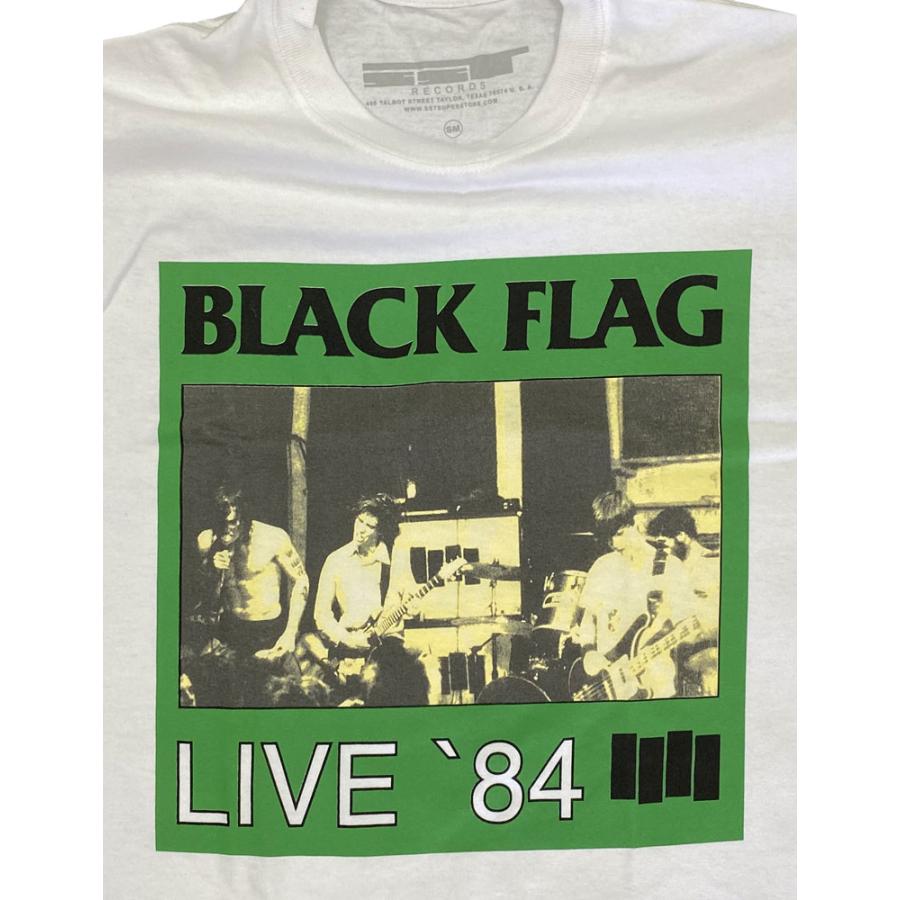 ブラッグ フラッグ・BLACK FLAG・LIVE 84・Tシャツ・ロックT ブラッグ フラッグ・BLACK FLAG・LIVE 84・Tシャツ・ロックT