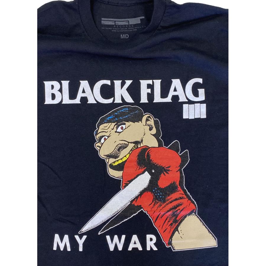 BLACK FLAG ブラックフラッグ　バンドTシャツ バンT ブラッグ フラッグ・BLACK FLAG・MY WAR・ブラック・Tシャツ・バンドT