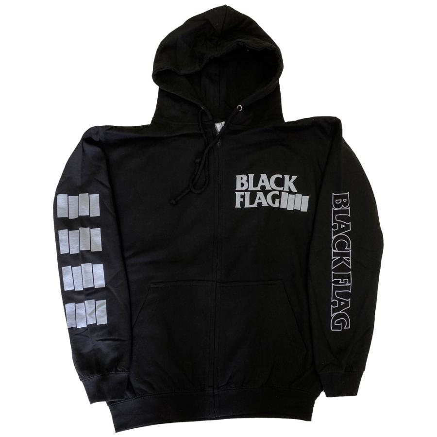 ブラッグ フラッグ・BLACK FLAG・LOGO・UK版・ジップパーカー