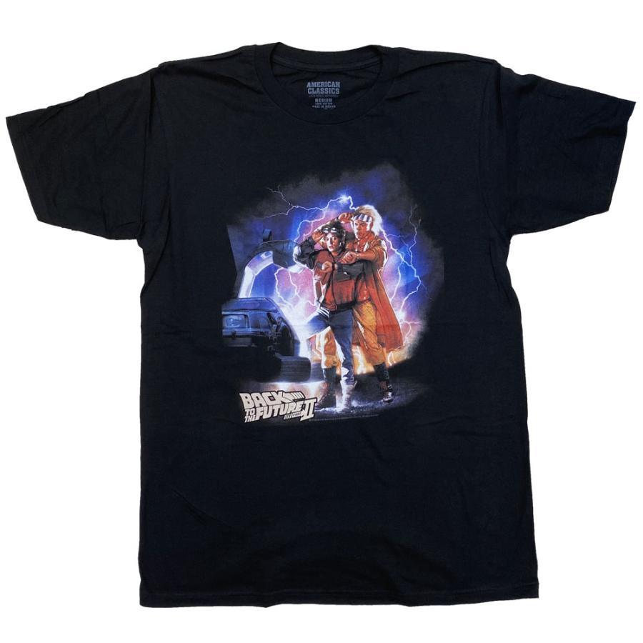 Back To The FutureドクTシャッツ青 BACK TO THE FUTURE PART 2・バック・トゥ・ザ・フューチャー