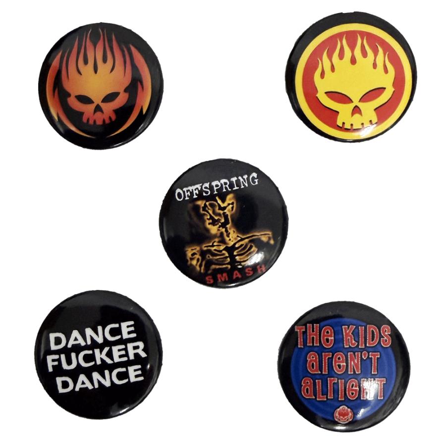 オフスプリング・THE OFFSPRING・SKELETON MOLOTOV・BADGE SET・バッジ・缶バッジセット(5個入り) |  | 01