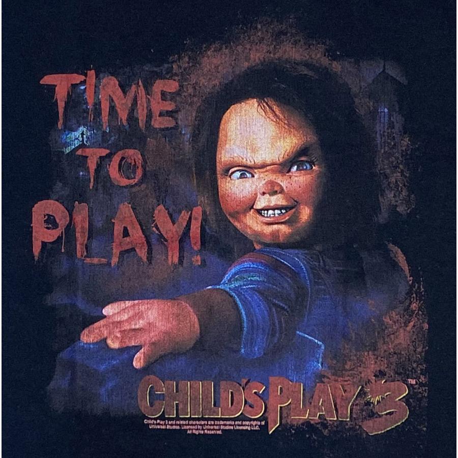 Childs Play 3 チャッキーチャイルドプレTシャツ チャイルドプレイ3 チャッキー Tシャツ ネイビー – ROBOTROBOT