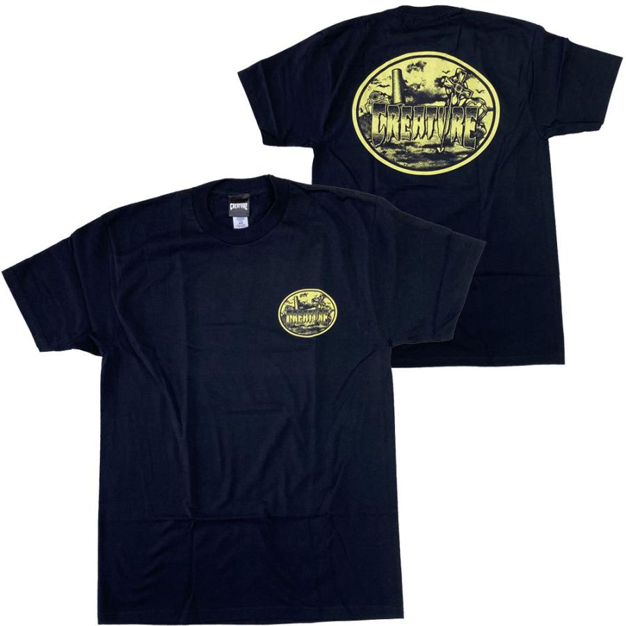 CREATURE・クリーチャー・HEADSTONE・ブラック・Tシャツ・スケートボードTシャツ | CREATURE