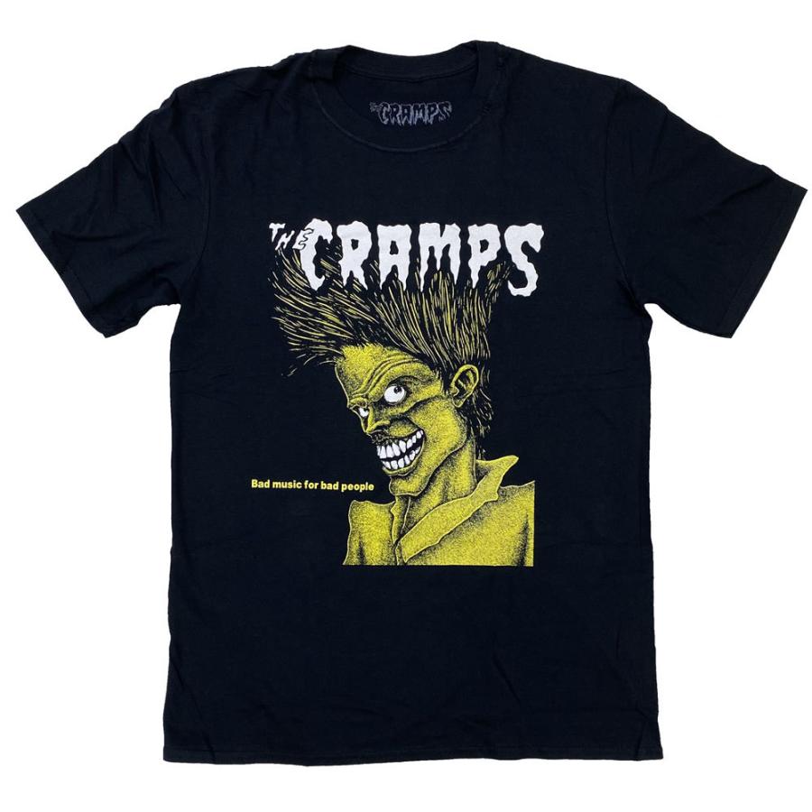 CRAMPSクランプス　パキ綿Tシャツ CRAMPS・クランプス・BAD MUSIC FOR BAD PEOPLE・UK版・Tシャツ