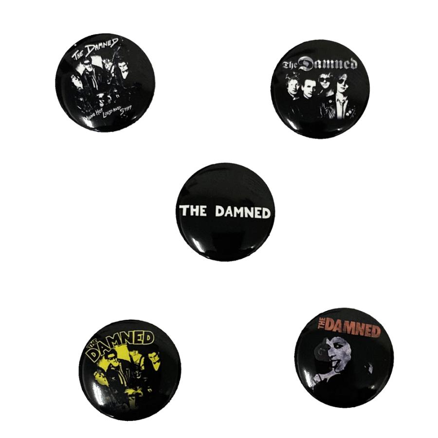 ダムド・THE DAMNED・YOUNG,HOT,LOUD AND STIFF・BUTTON BADGE SET・バッジ・缶バッジセット(5個入り) |  | 01
