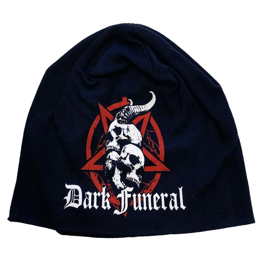 ダーク フューネラル・DARK FUNERAL・SKULLS & PENTAGRAM・ジャージービーニー・JERSEY・BEANIE・オフィシャル・ビーニー | 