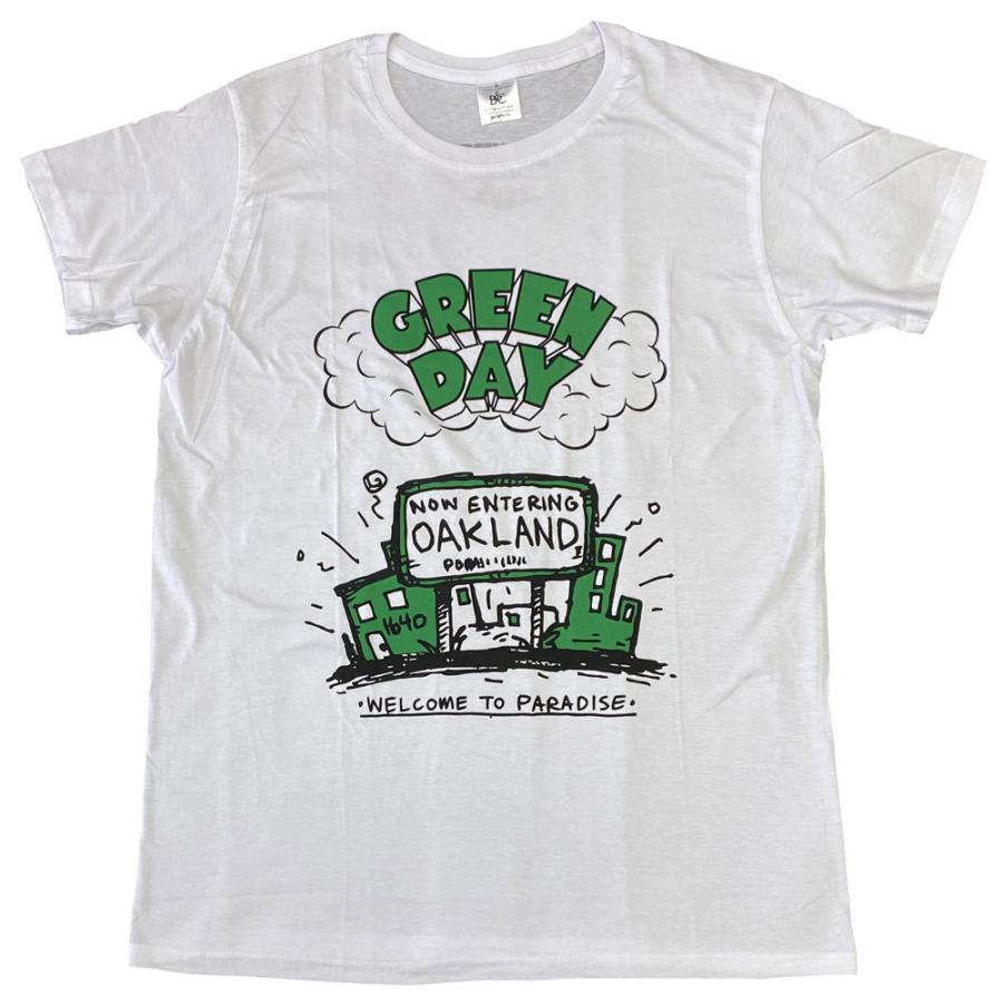 グリーン デイ・GREEN DAY・WELCOME TO PARADISE・ホワイト・T