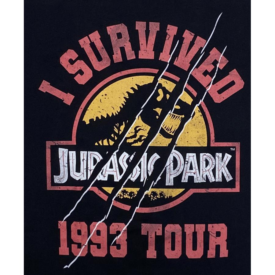 Jurassic park ジュラシックパーク 90s Tシャツ レア 1993 JURASSIC PARK・ジュラシック・パーク・I SURVIVED 1993 TOUR・UK版・T