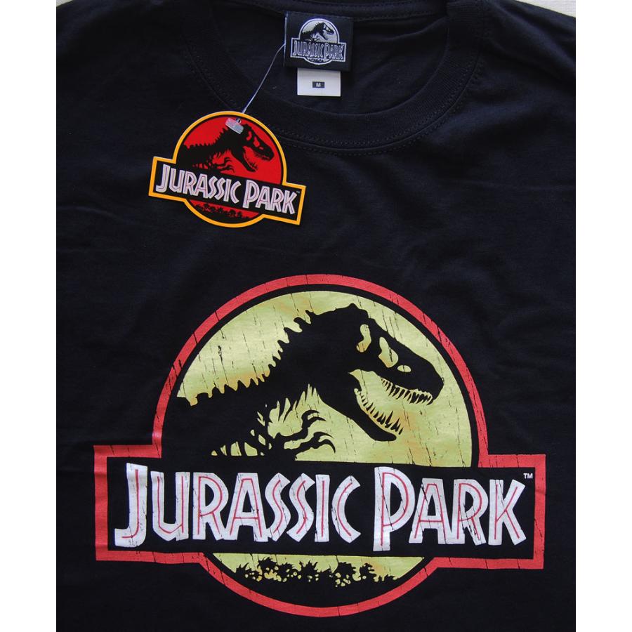 JURASSIC PARK・ジュラシック・パーク・LOGO DISTRESSED・UK版・Tシャツ・映画Tシャツ・S-XXLサイズ・大きいサイズ｜dragtrain｜02