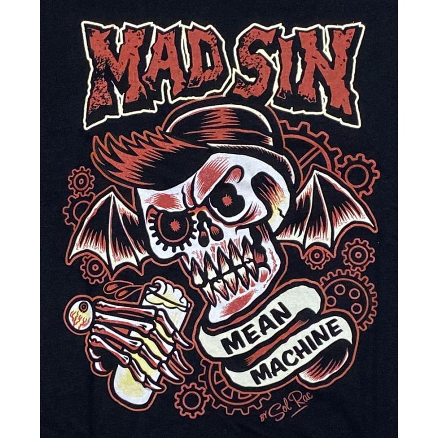 MAD SIN・マッドシン・MEAN MACHINE・Tシャツ・サイコビリーTシャツ・ロックTシャツ｜dragtrain｜02