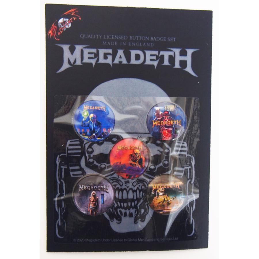 メガデス・MEGADETH・VIC RATTLEHEAD・BUTTON BADGE SET・バッジ・缶バッジセット(5個入り ...