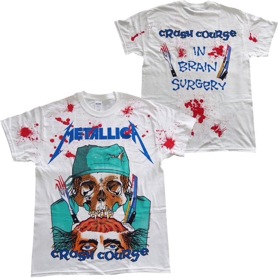 メタリカ・METALLICA・COURSE IN BRAIN SURGERY A/O WHITE Tシャツ 