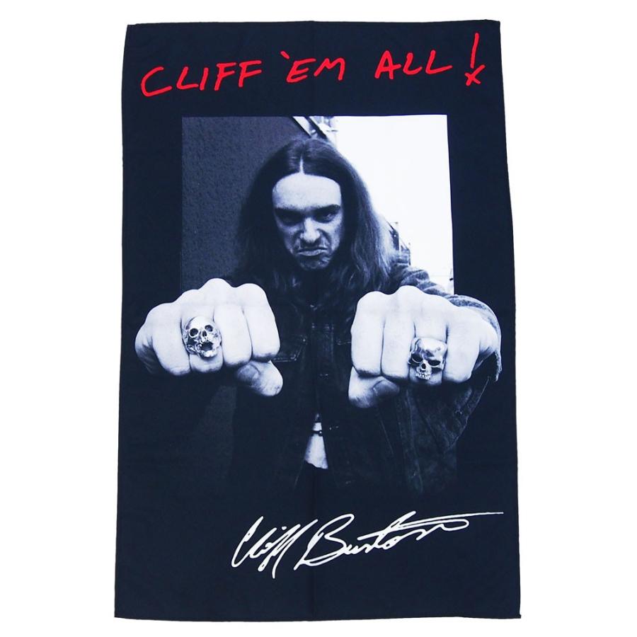超希少品新品未開封llica メタリカ 布ポスター フラッグ メタリカ・METALLICA・CLIFF 'EM ALL! 厚手・布ポスター・ポスター