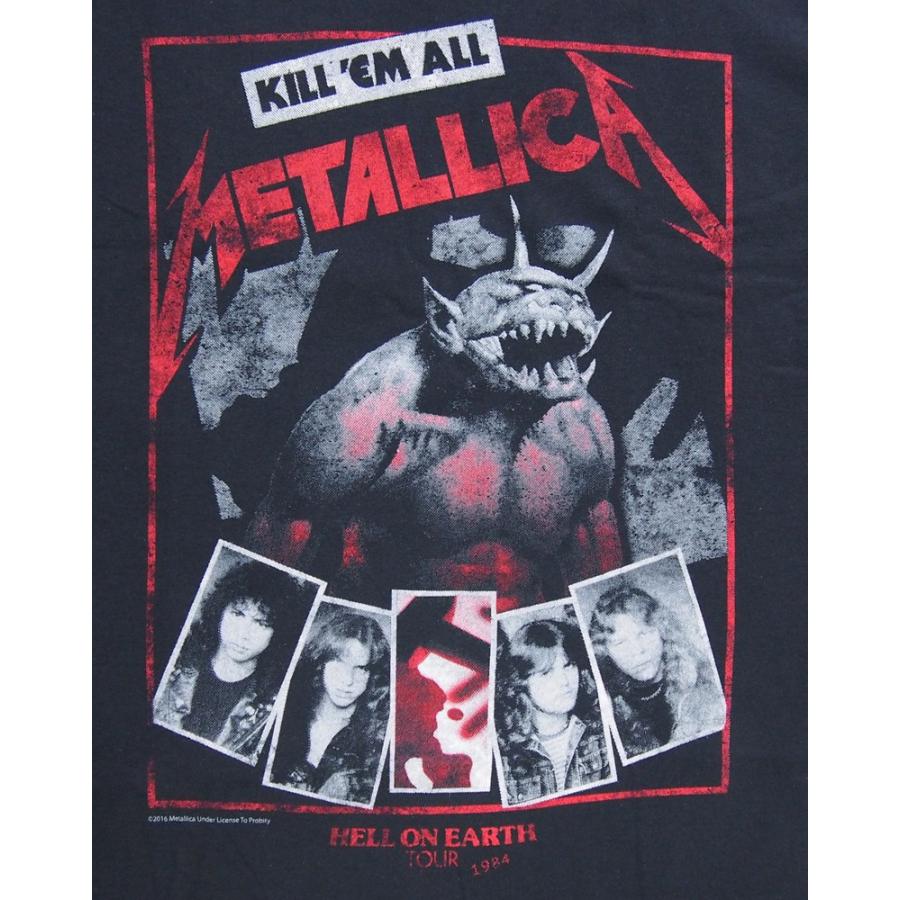 メタリカ・METALLICA・HELL ON EARTH TOUR 1984 バンドTシャツ 