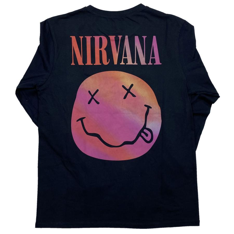 ニルヴァーナ・NIRVANA・GRADIENT SMILEY・長袖・ロングスリーブ・Tシャツ・ロックTシャツ |  | 02