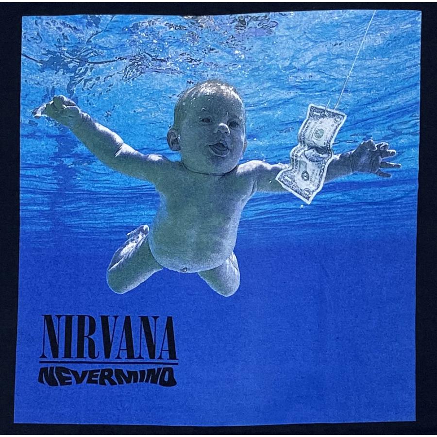 ニルヴァーナ・NIRVANA・NEVERMIND ALBUM BLACK・Tシャツ ニルヴァーナ・NIRVANA・NEVERMIND ALBUM BLACK・Tシャツ