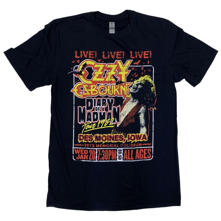 オジー オズボーン・OZZY OSBOURNE・DAIARY OF A MADMAN TOUR・Tシャツ