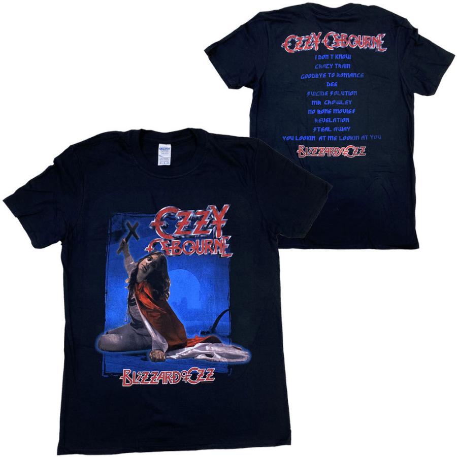 オジー オズボーン・OZZY OSBOURNE・BLIZZARD OF OZZ TRACKLIST・Tシャツ・メタルTシャツ｜dragtrain