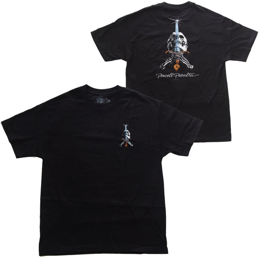 希少 POWELL Tシャツ SKULL & SWORD パウエルペラルタ L