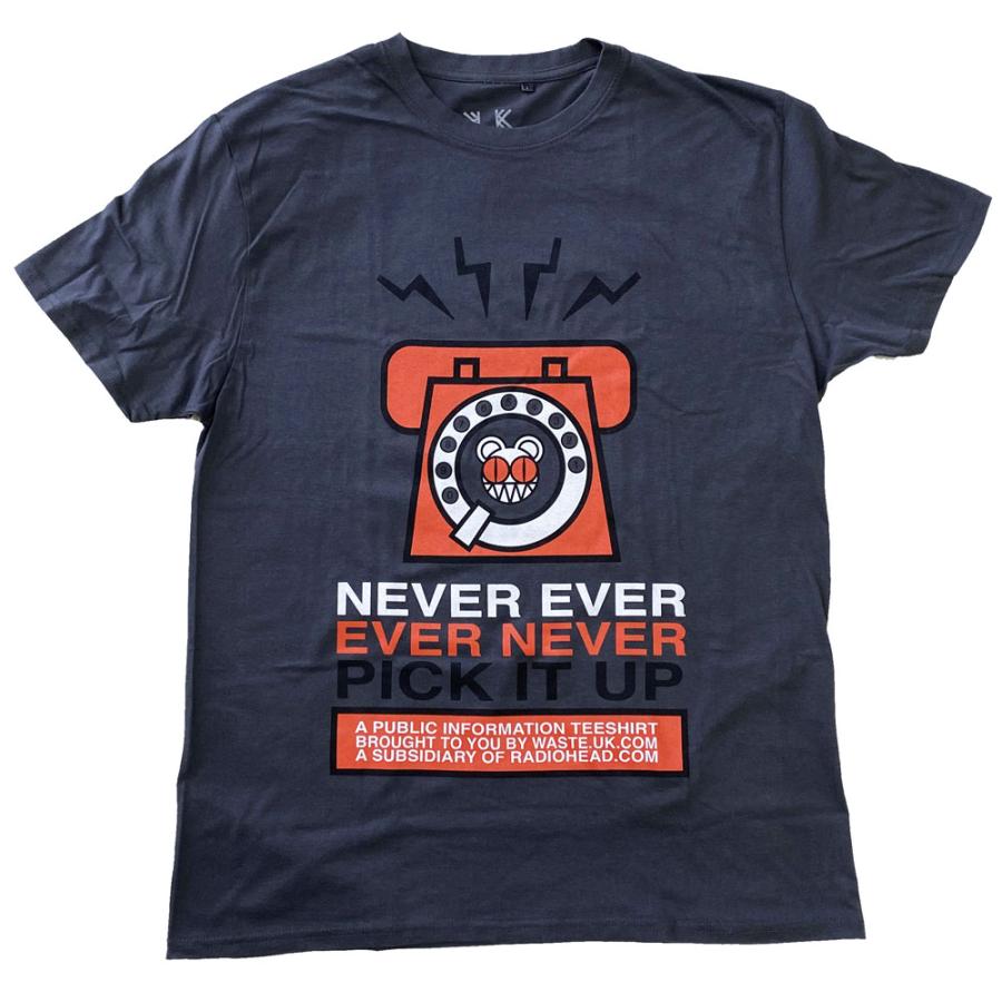 RADIOHEAD・レディオヘッド・NEVER PICK IT UP・UK版・Tシャツ・ロック