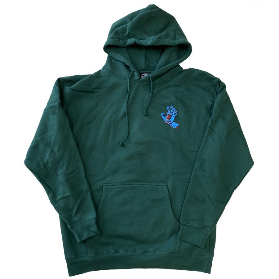 美品 SANTA CRUZ パーカー FSU 黒 スクリーミングバンド パーカー