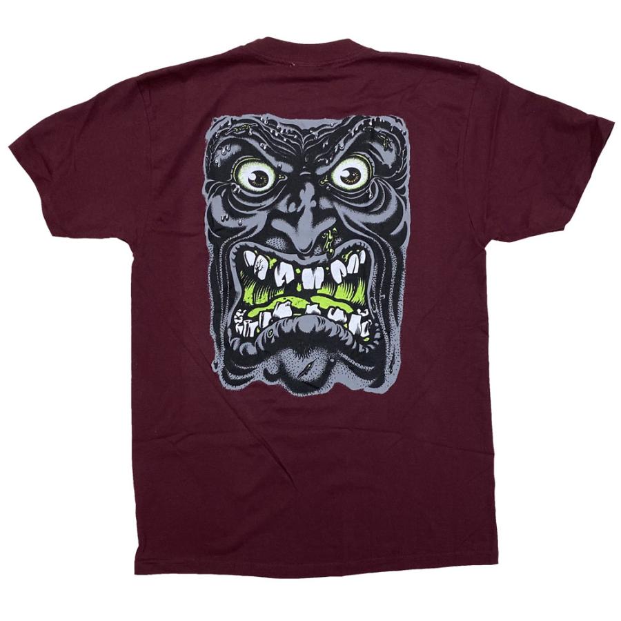 SANTA CRUZ（サンタクルーズ） ・ROSKOPP FACE・バーガンディ・Tシャツ 